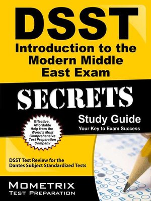 cover image of DSST Introduction to the Modern Middle East Exam Secrets Study Guide